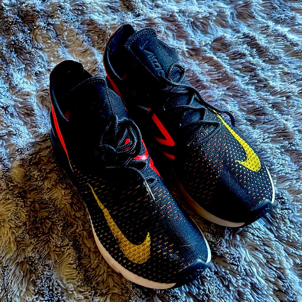 Nike Flyknit 270s in Black and Orange